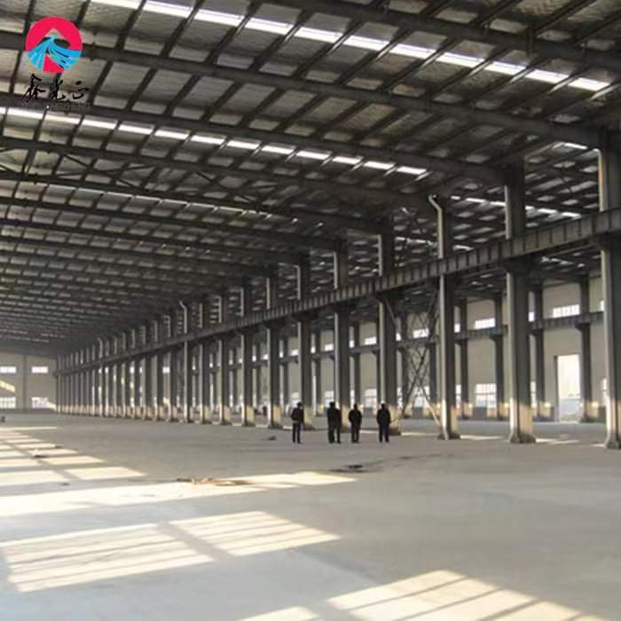 Prefabricated Steel Q355b Steel Column Corrugated Roof Panel Warehosue
