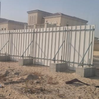 White PVC Eco Fence for Construction Temporary Fencing