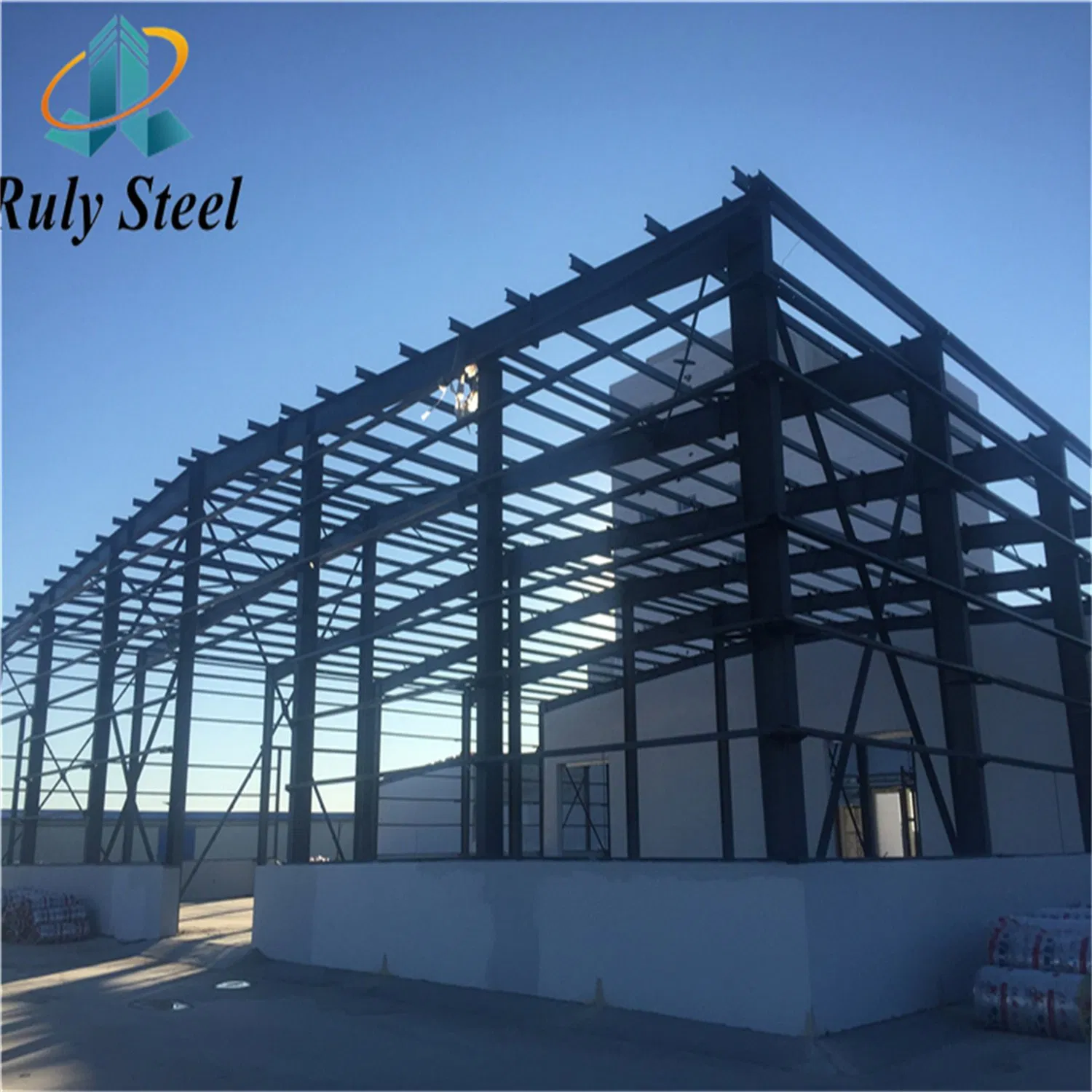 Light Steel Space Frame Warehouse Metal Structure Prefab Layout Workshop