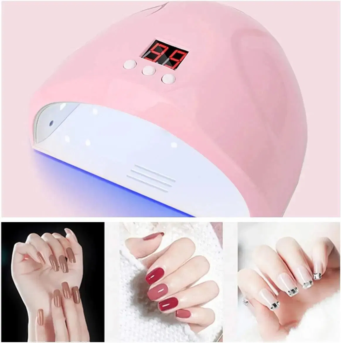 Hot Sale Mini Portable 12LED with LED Display 36W Nail Lamp