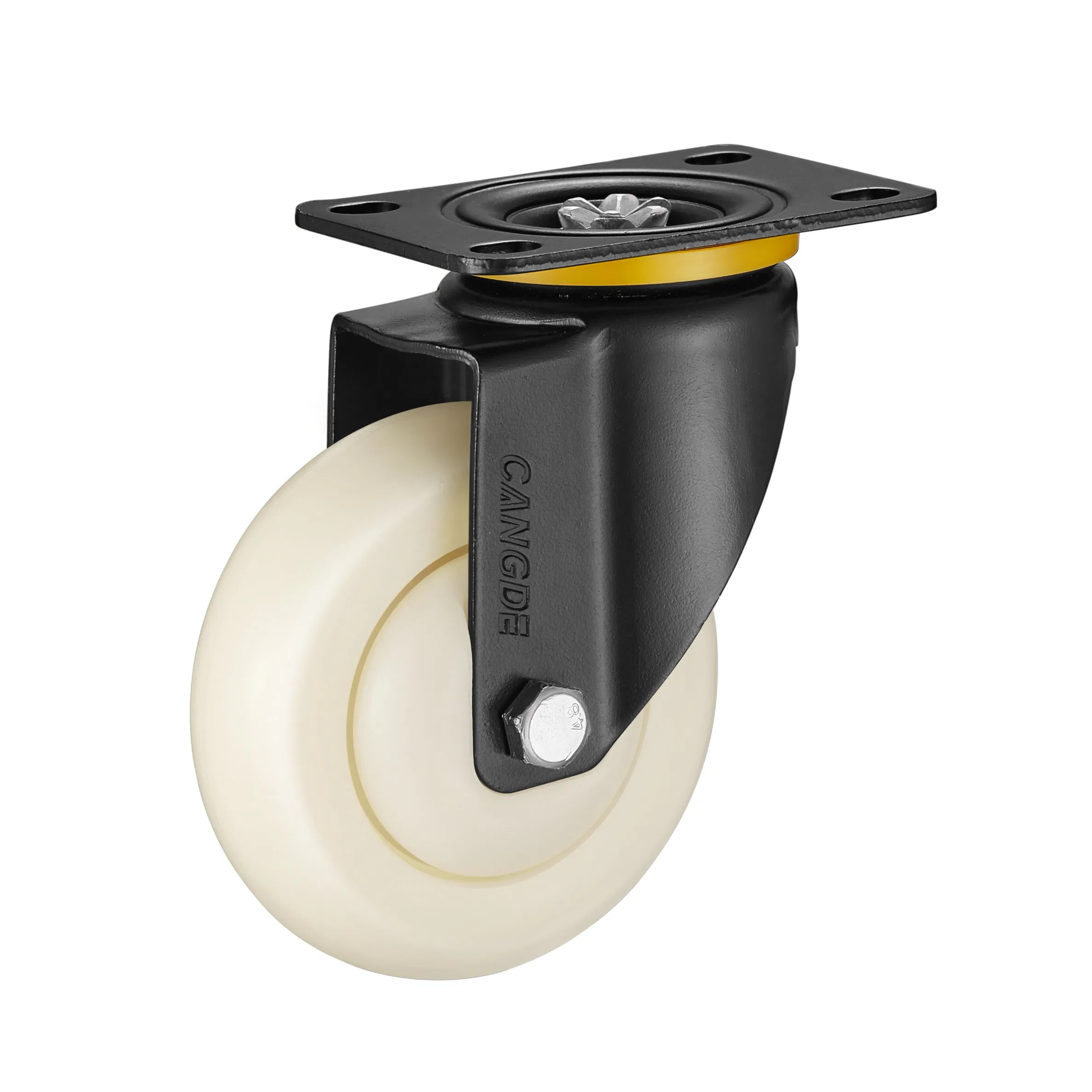 Hot Sale 3/4/5inch Medium Duty 100-150kg Load PP Swivel Plate Instrumental Brake Caster
