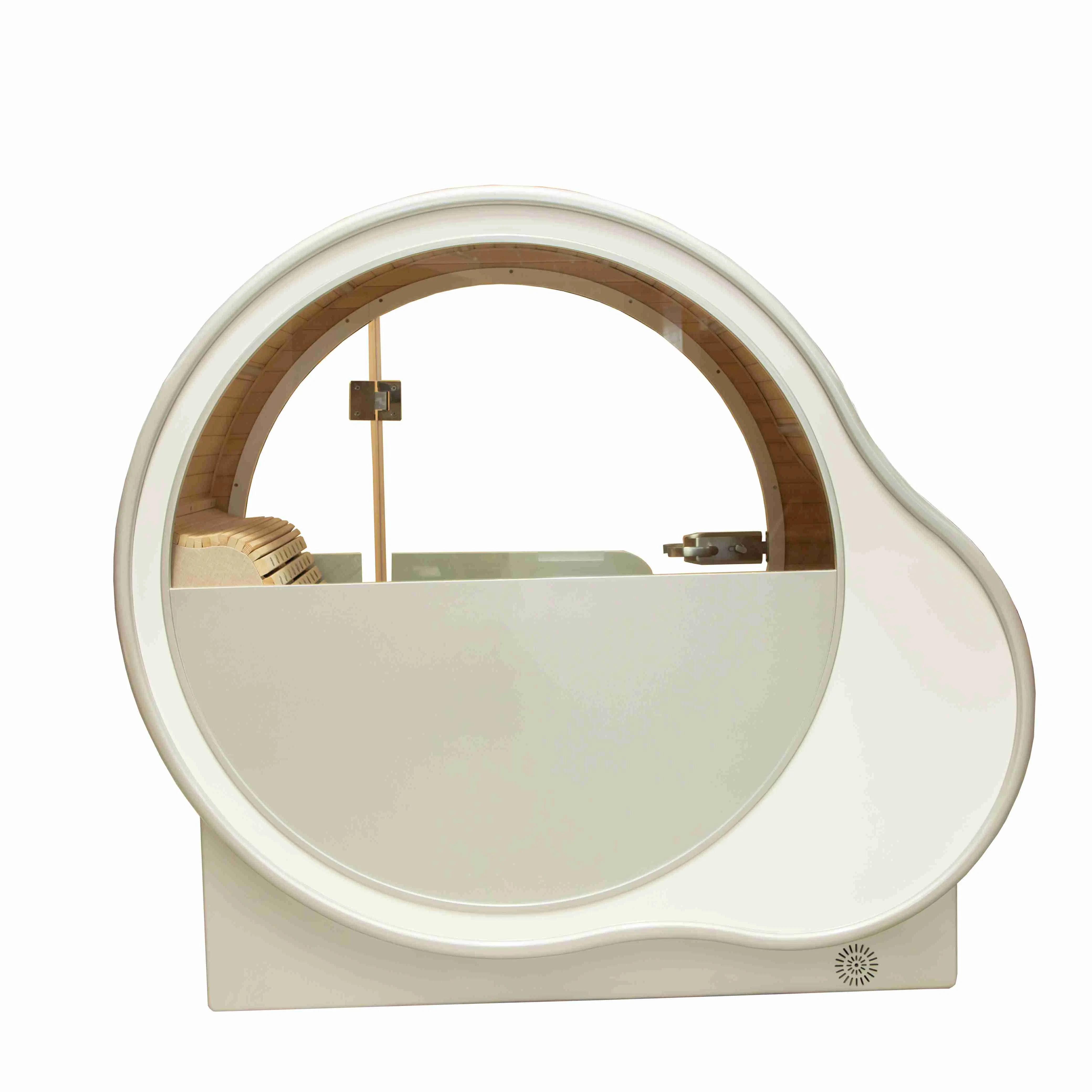 Modern Design 1 Person Pine Solid Wood Oxygen Chamber with Sauna Function