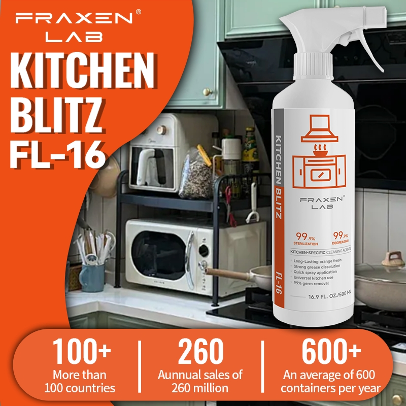 Wholesale Factory Direct Home Kitchen Cleaning Products Oil Cleaner Spray Multi-Purpose Kitchen Grease Cleaner Suitable for Stoves, Ovens, Grills