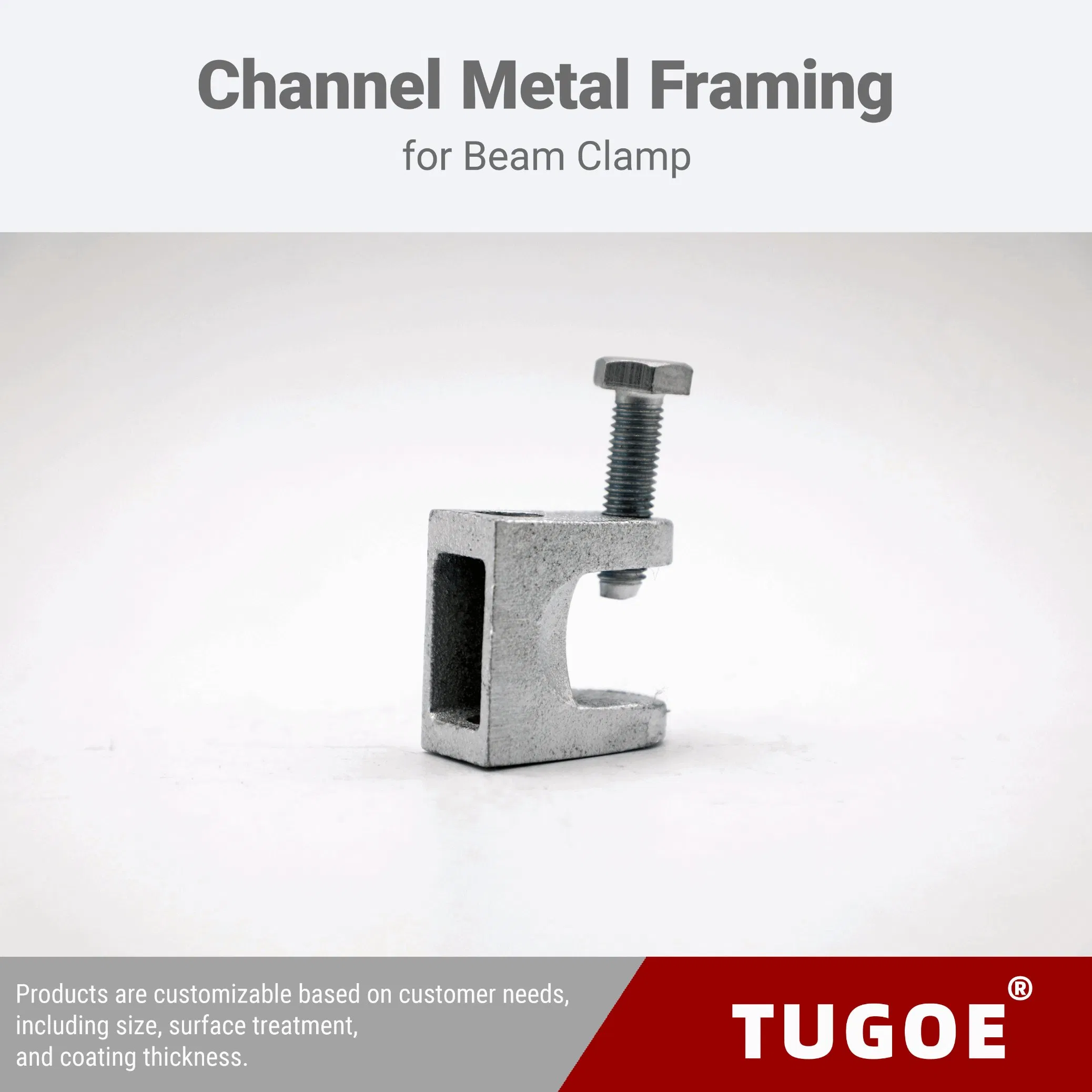 Top Beam Connection Clamp with Tiger Mouth Design for Steel Beams