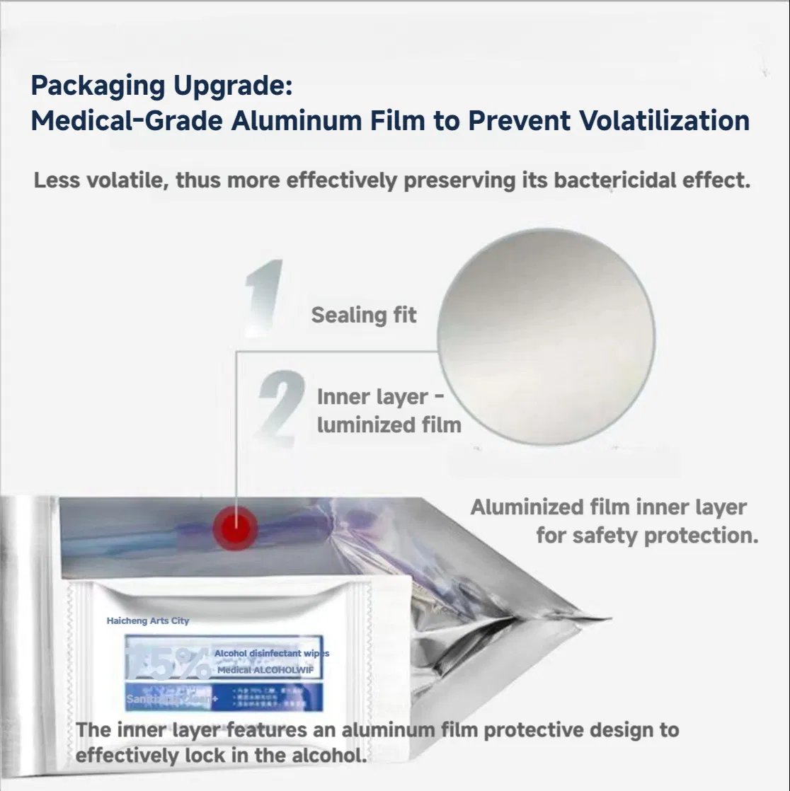 OEM Producing Virus-Killing Hospital Grade 100sheets Disinfectant with CE Certification