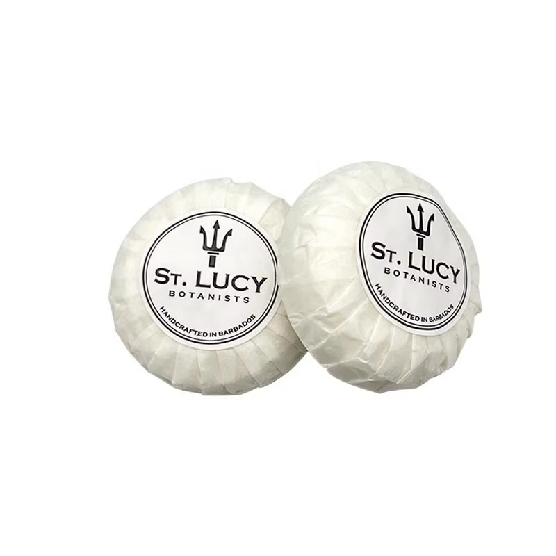 OEM High Quality Hotel 35g Soap Hotel Paper Pleated Wrapping Soap