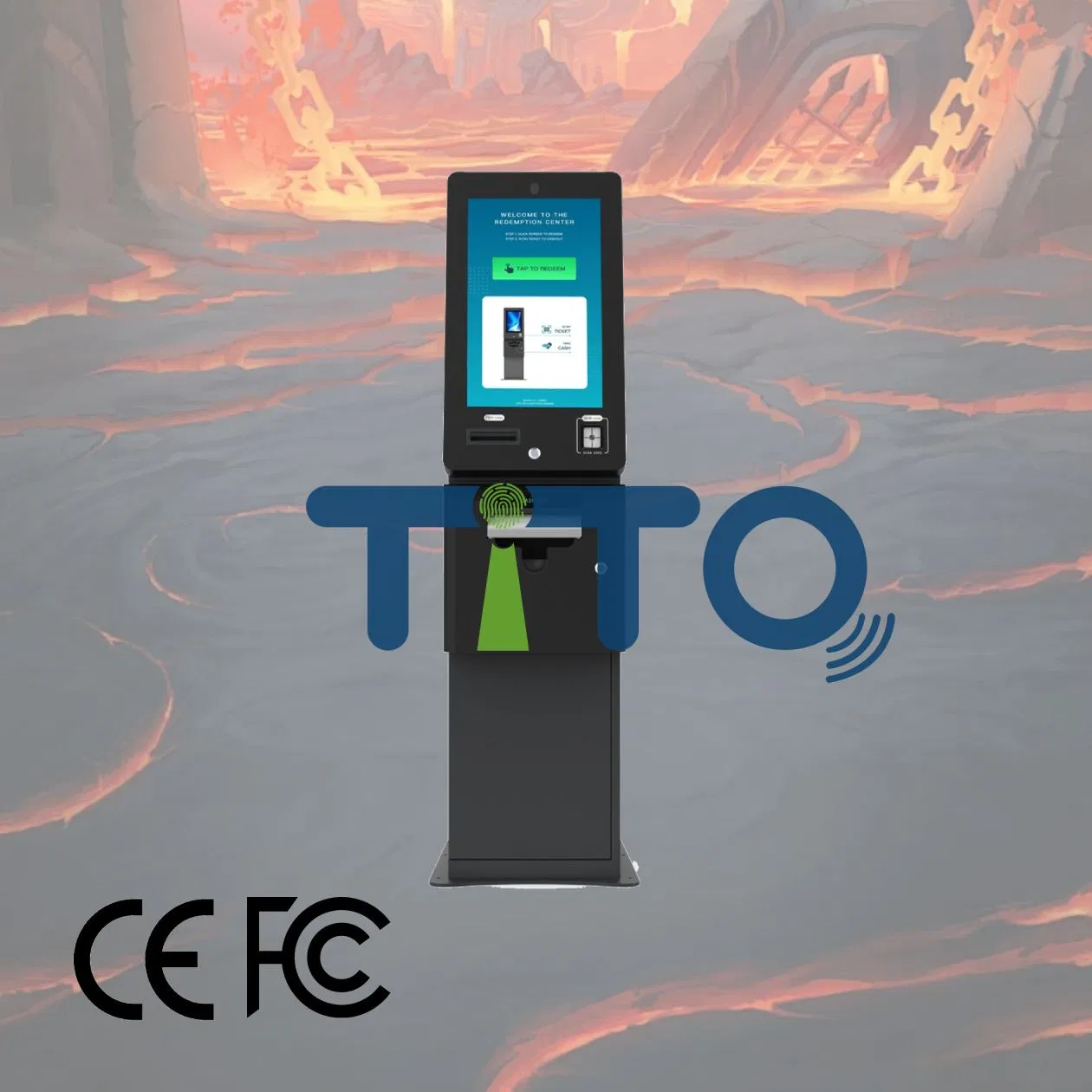 Qr Code Ticket Redemption Kiosk for Arcade Games Seamless Cash out Solution for Prize Vending Systems