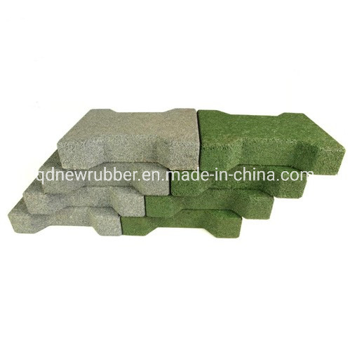Rubber Paver 3/4 Inch Thick and Ideal for Garden Paths Front or Backyards Park Trails Garages