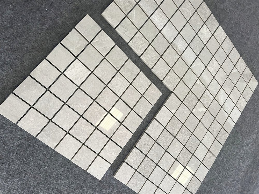 Плитка мозаика 300x300 мм бежевая глянцевая