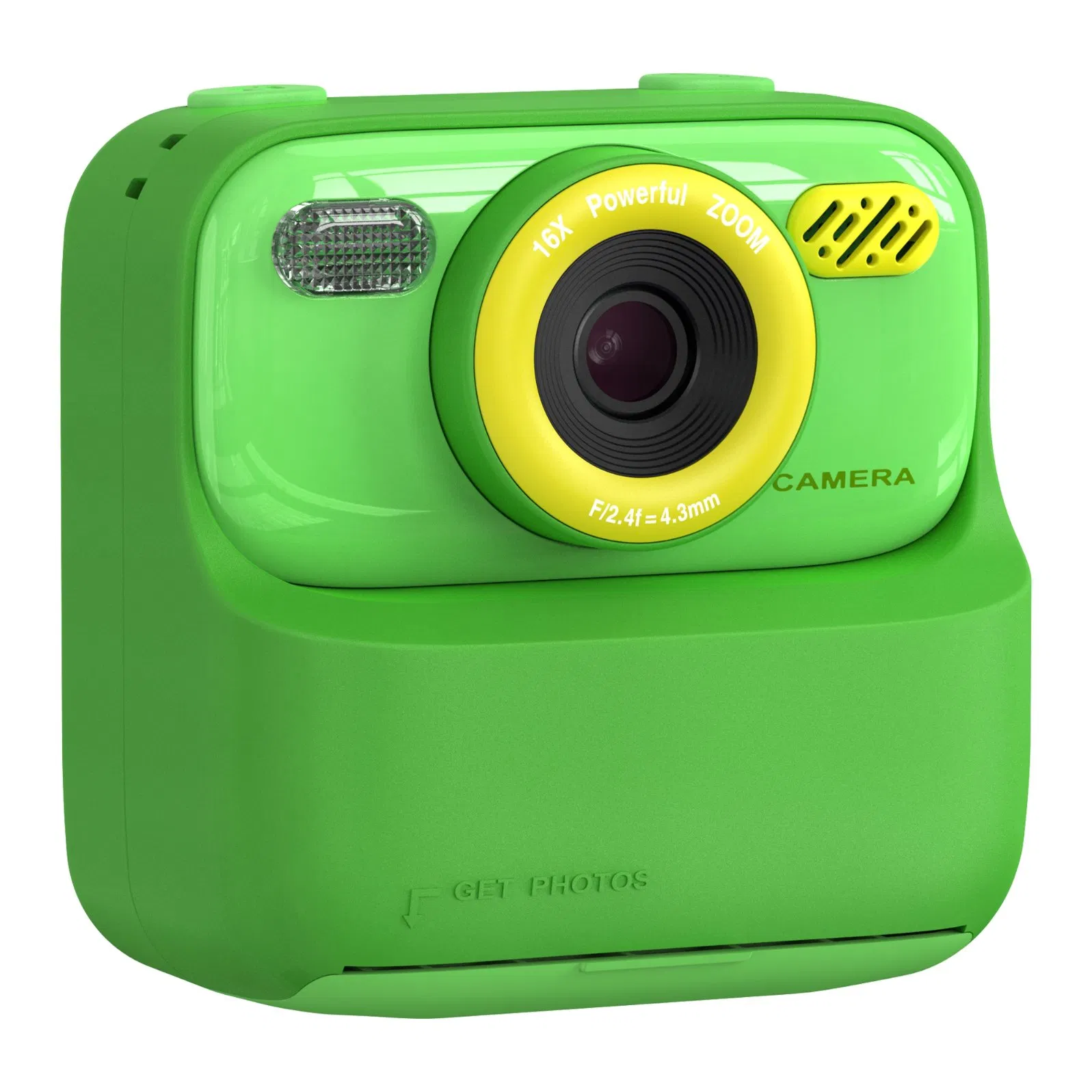 Детская камера P79 Instant Print с игрой, 1080P, зелёная