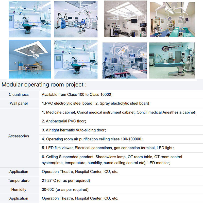 Customize Hospital Operating Room Sterilization Medical Air Purification