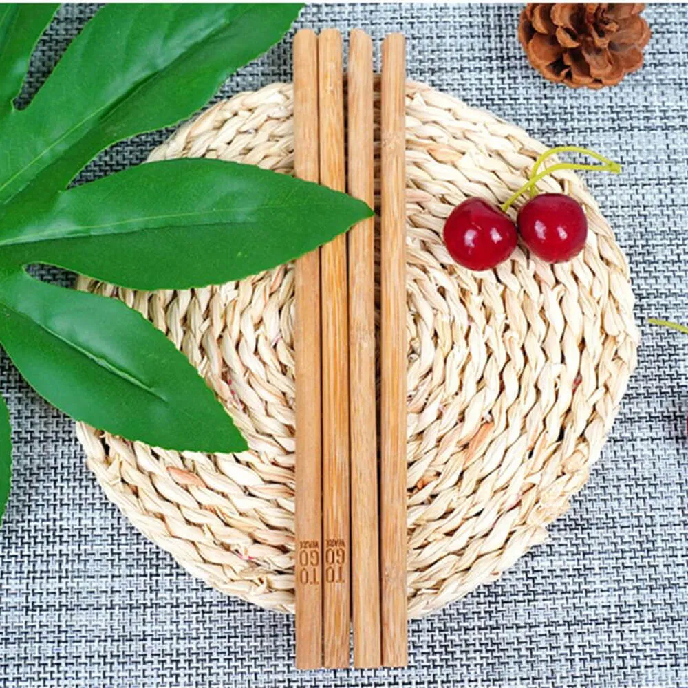 Gallon Reusable Bamboo Biodegradables Tableware Straw