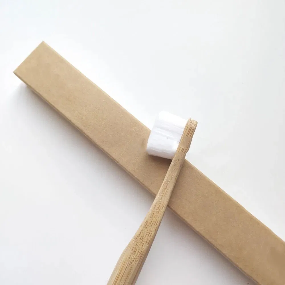 Custom Logo Eco-Friendly Biodegradable Soft Nano Brush Bristle Bamboo Toothbrush