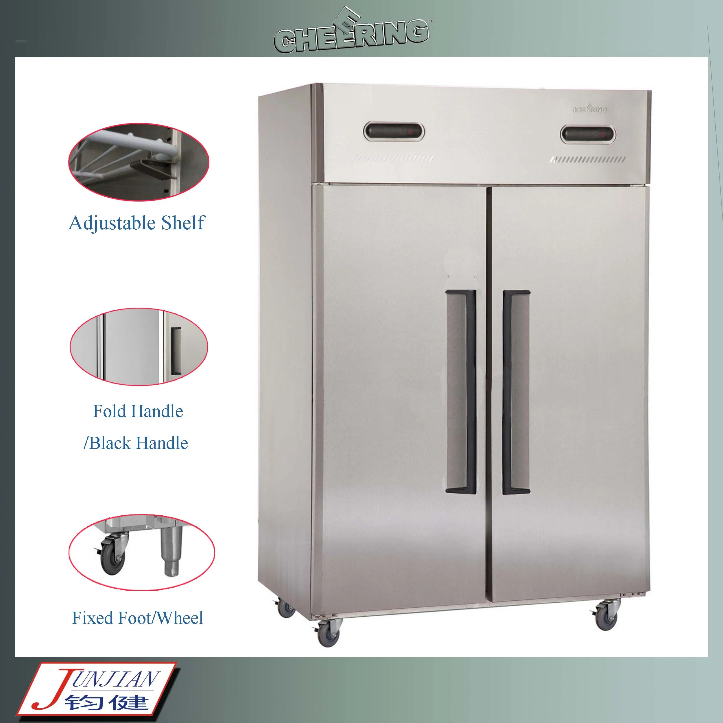 Commercial Grade Vertical Freezer with Dual Temperature Control