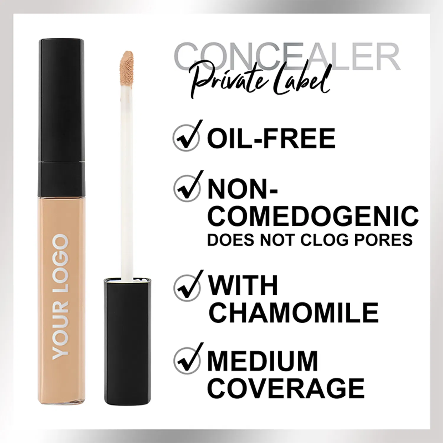 6 Colors Lasting Hydrating Concealer Without Logo Concealer Wholesale Makeup in Stock