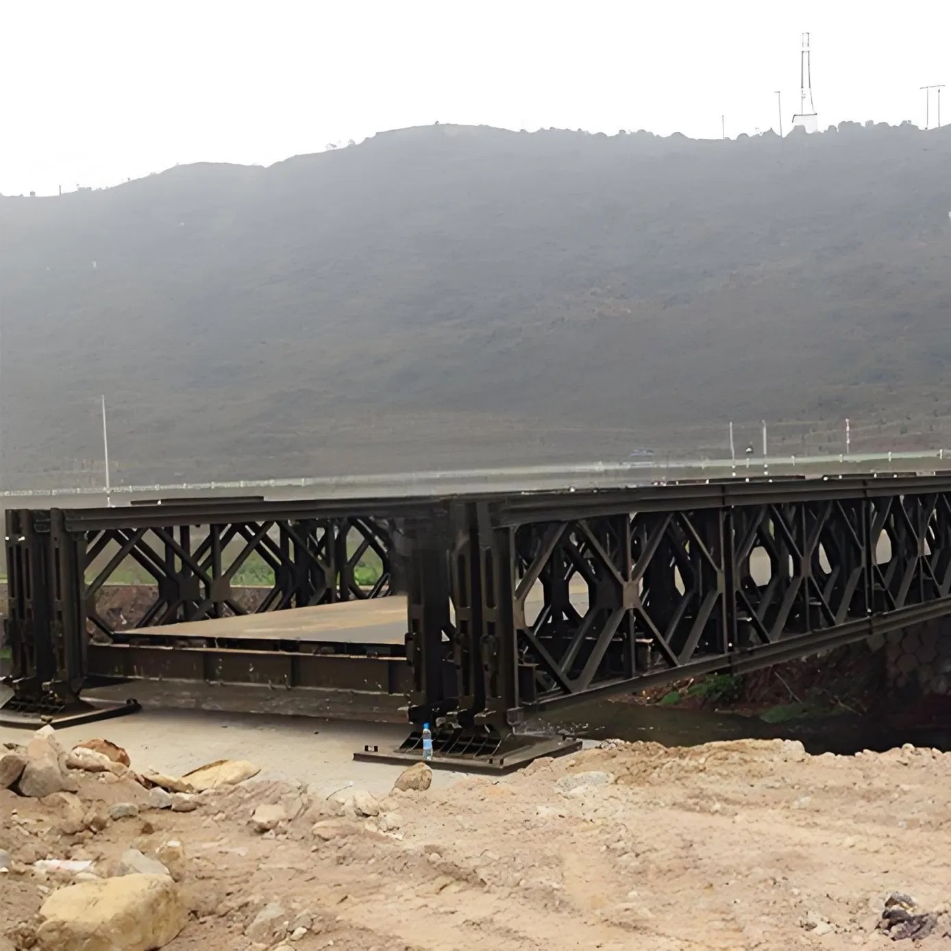 ASTM/GB Standard Steel Bailey Bridge Customizable Span 5-50m Heavy-Duty for Temporary/Permanent Crossing