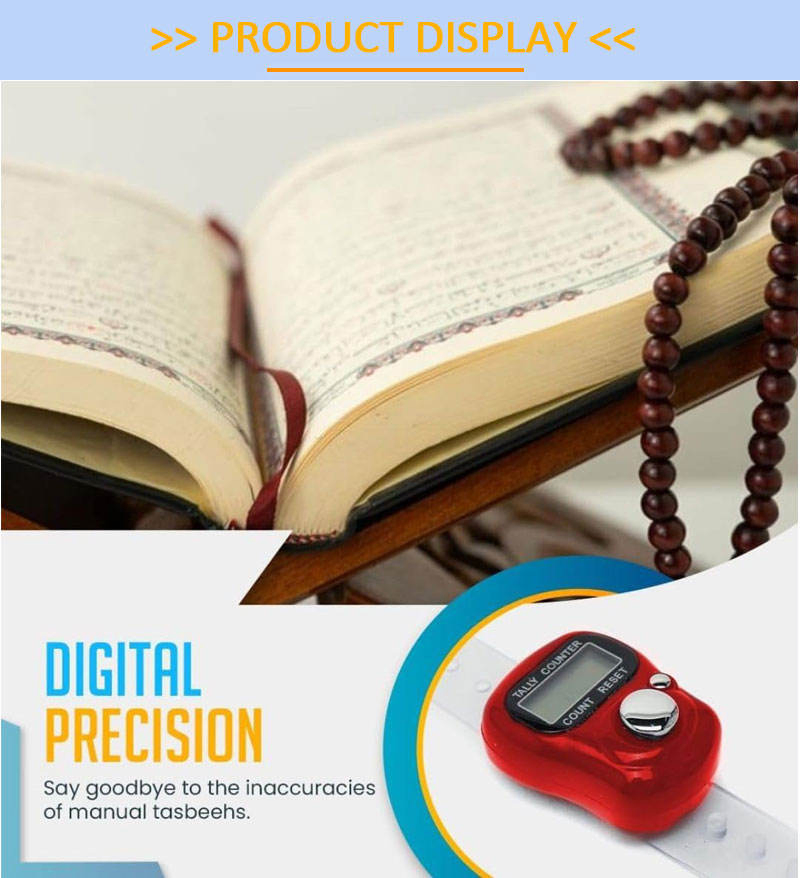 Factory Price Electronic Finger Counters Plastic Clicker Number Tasbeeh Tally Counter