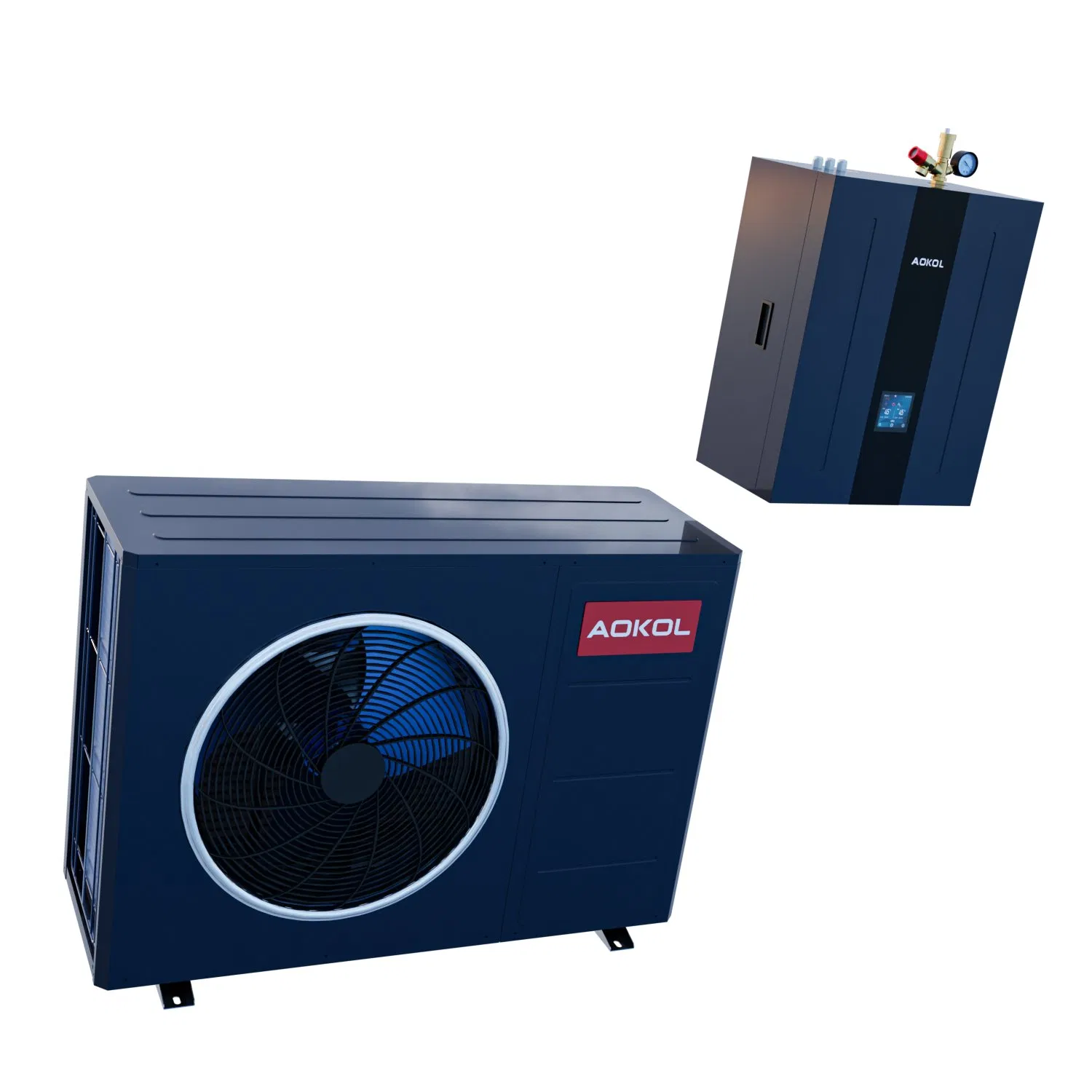 Inverter a+++ Smart 8kw Monobloc Air Source R290 Heat Pump 75° C Cooling Heating Hot Water High with Hydraulic Module