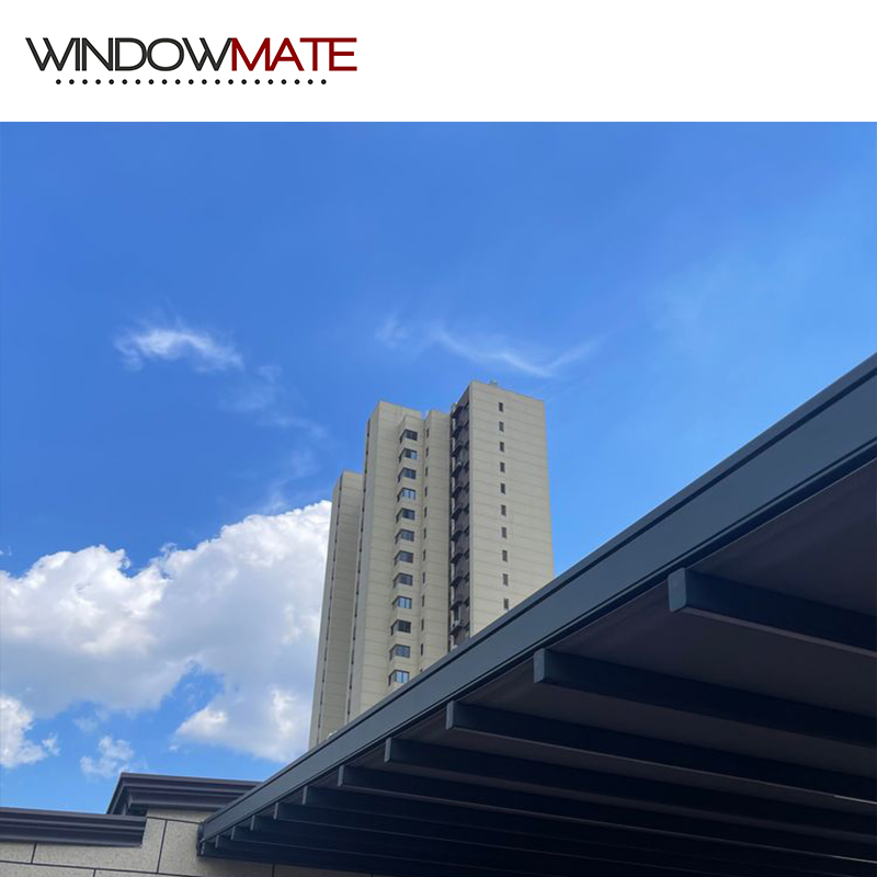 Sunshade Folding Terrace Roof Motorized Pergola Retractable Awning with Sensor