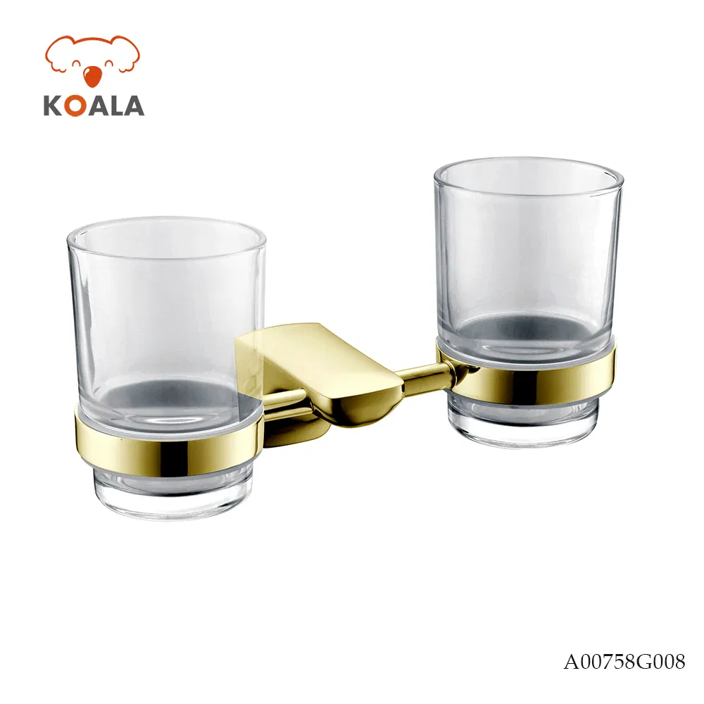 Modern Single and Double Glass Tumbler Holder for Stylish Bathrooms