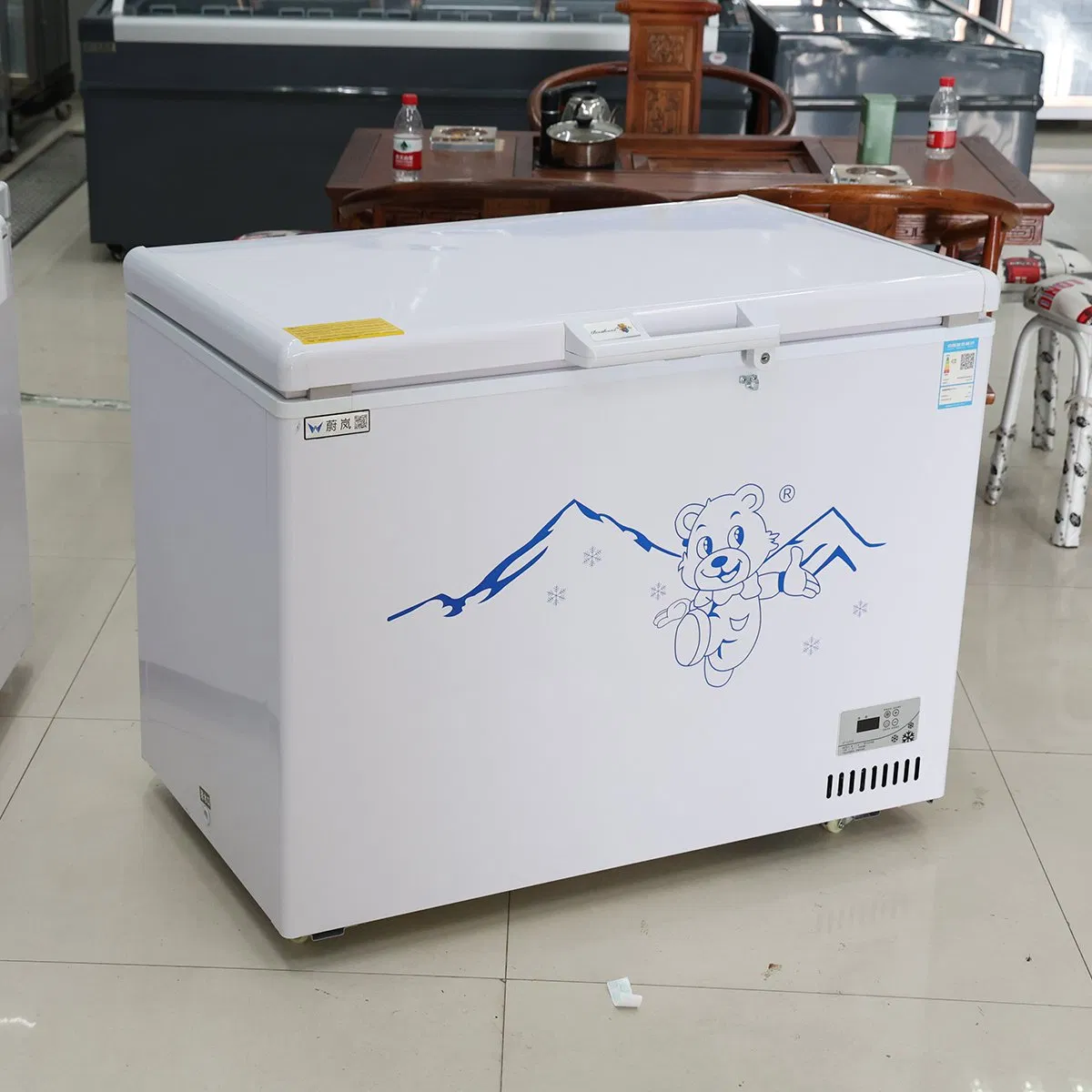 Manufacturer Supermarket Commercial Top Open Refrigerator Open Door Chiller Display Deep Chest Freezer