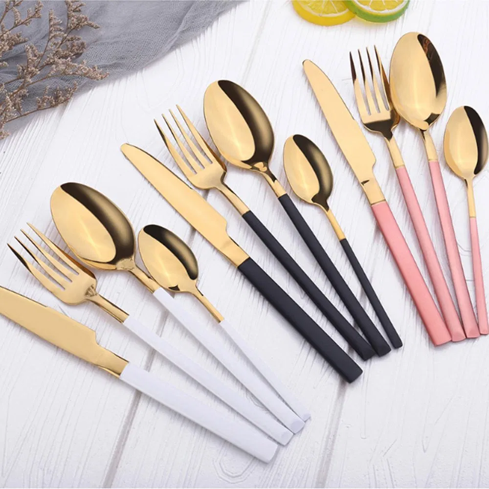 Luxury High-End Wedding Hotel Stainless Steel Cutlery Western Tableware Cutlery