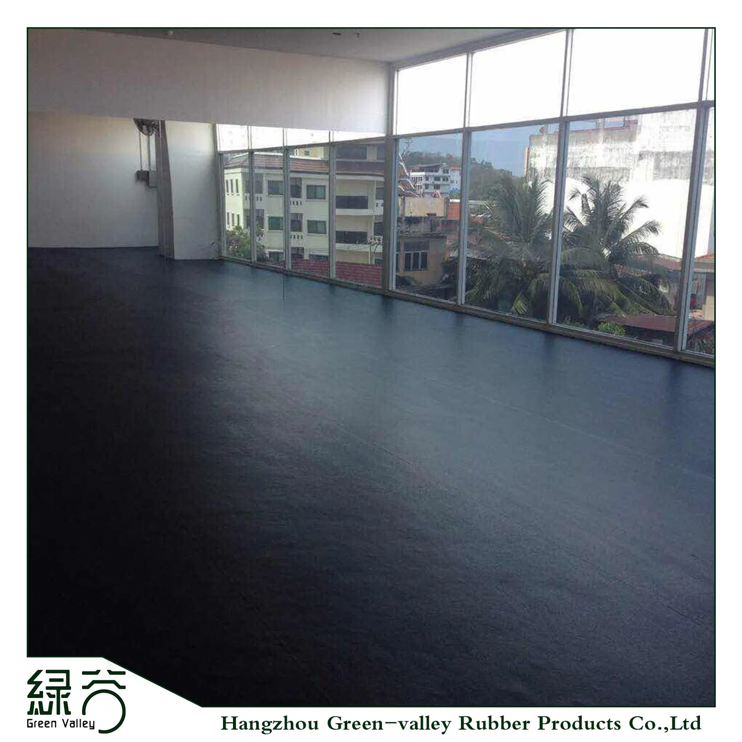 Modern New Style Shock-Absorbing Fitness Rubber Floor Black SBR Rubber Roll Eco-Friendly Gym Floor Rubber Roll