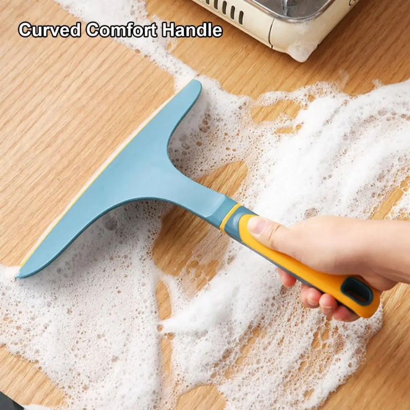 Promotional Great Quality Advanced Cheap Durable Non-Slip Plastic Glass Cleaning Brush Scraper