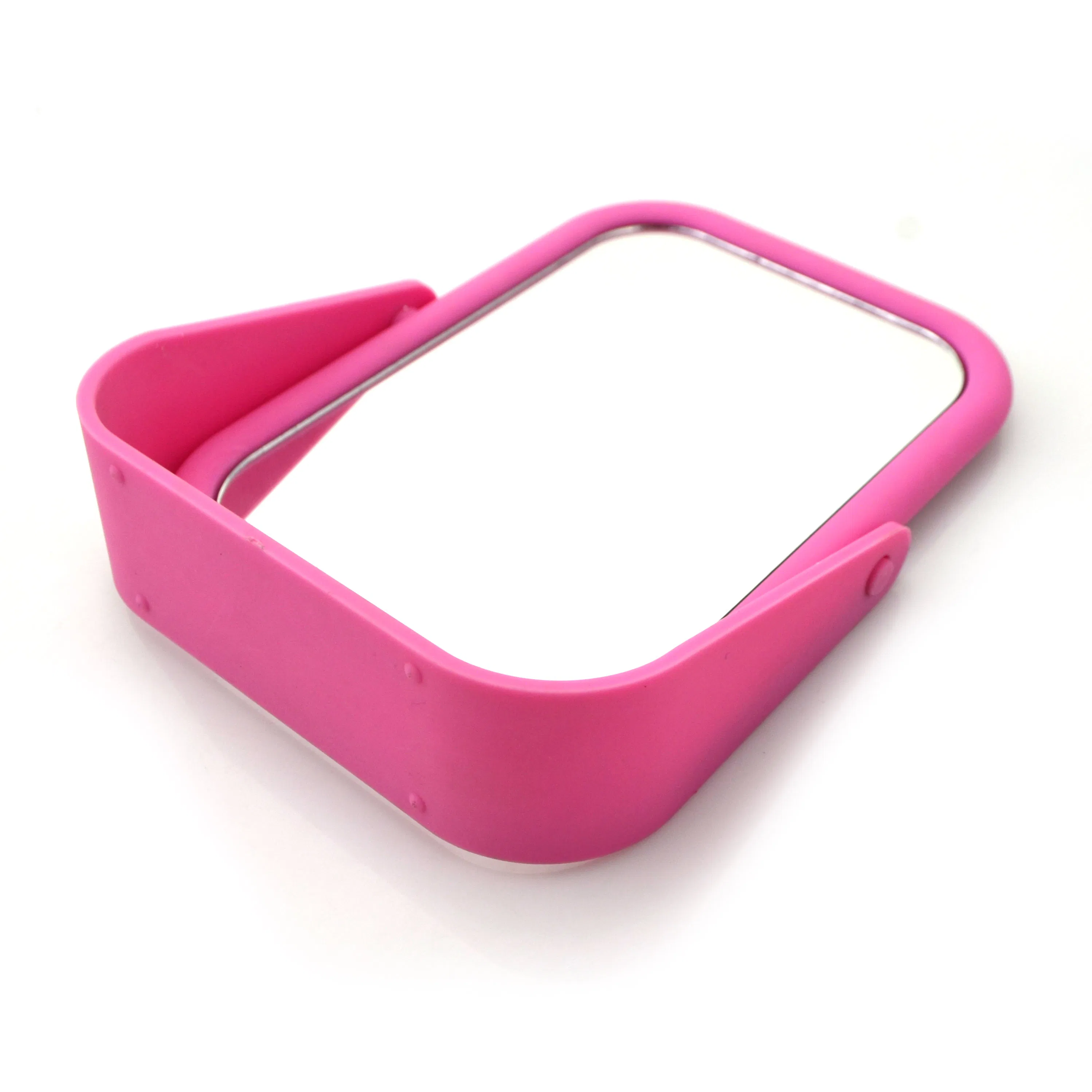 1X/2X Double Sides Square Soft Surface Plastic Table Makeup Mirror