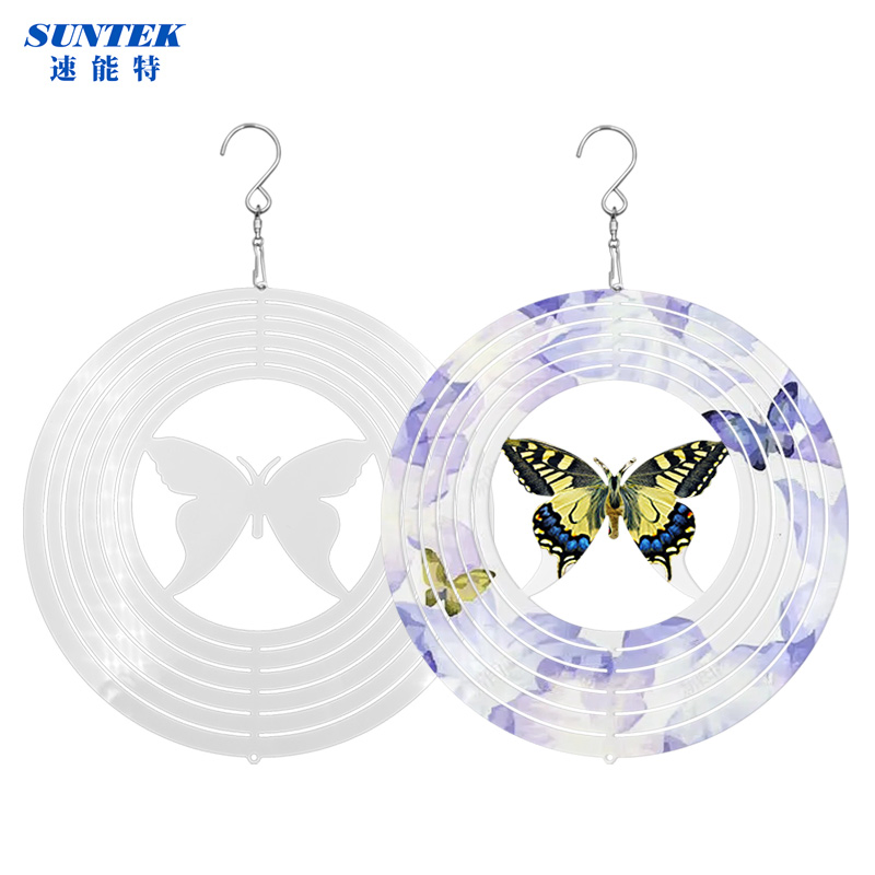 Sublimation Pumpkin Wind Spinner for Halloween Decoration