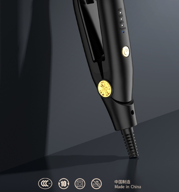 5000W Negative Ion Mens Hair Straightener & Curler - Dual-Use Flat Iron for Straightening and Curling