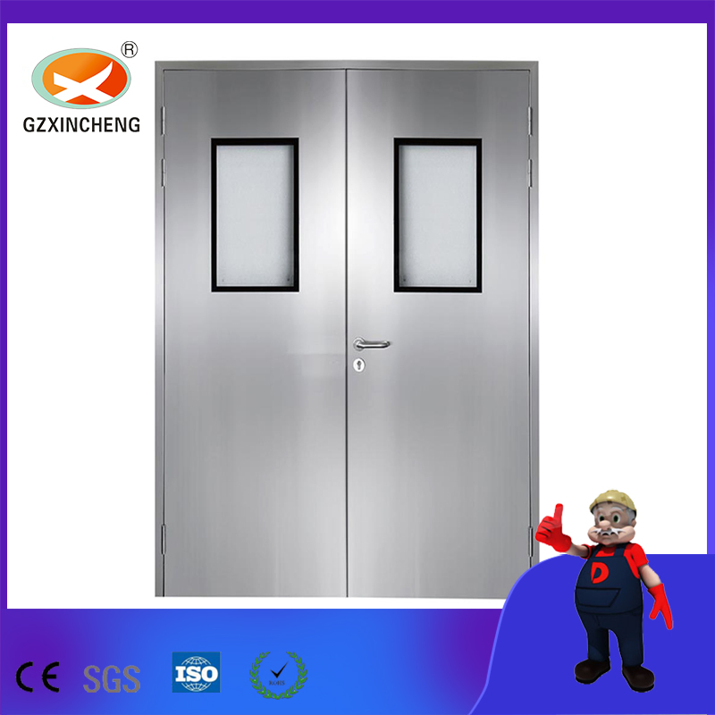 Office Furniture Built in Clean Room Door Single Side Open Medical Manual Door for School, Hospital and Lab