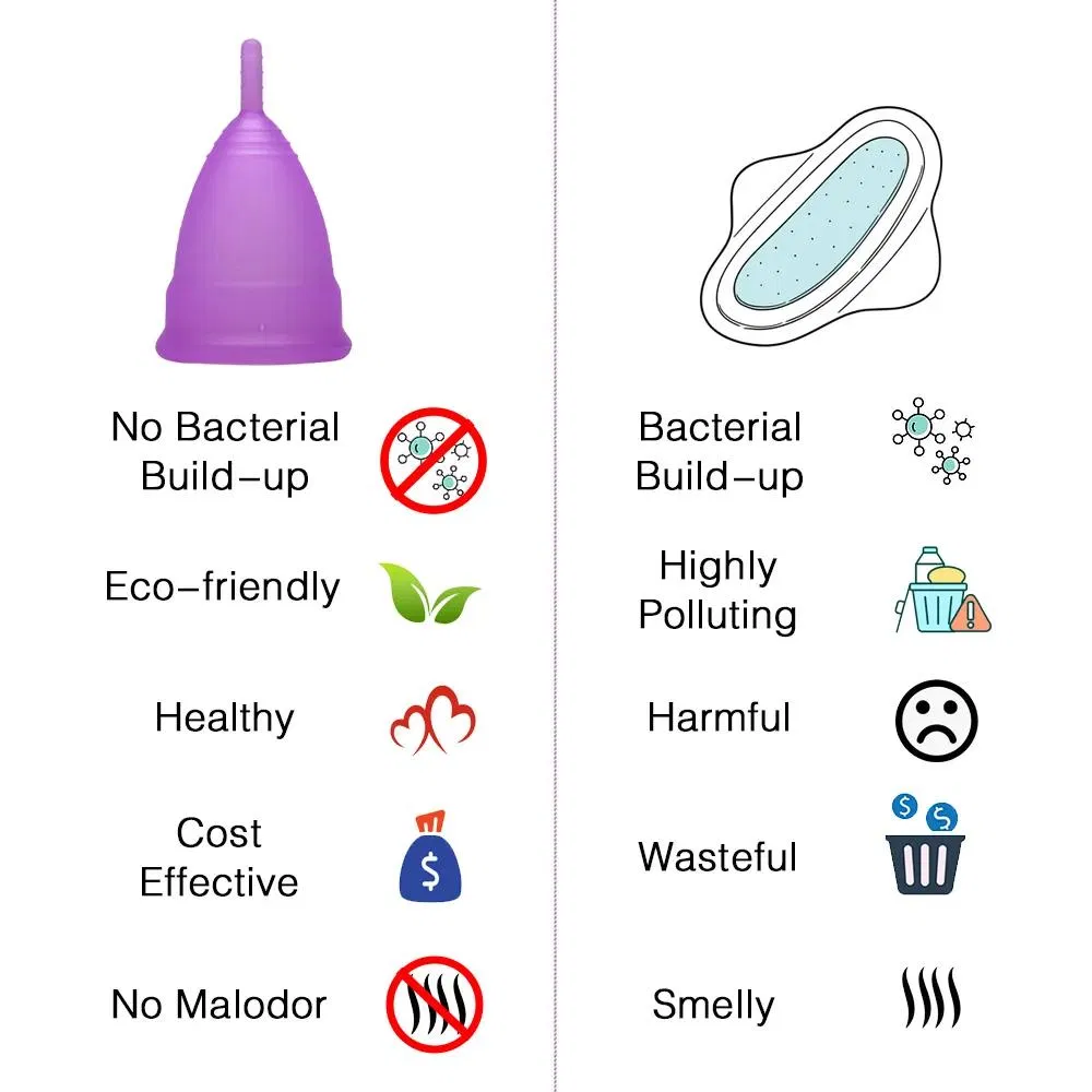 Menstrual Cup Best Quality Medical Silicone Reusable Menstrual Cup
