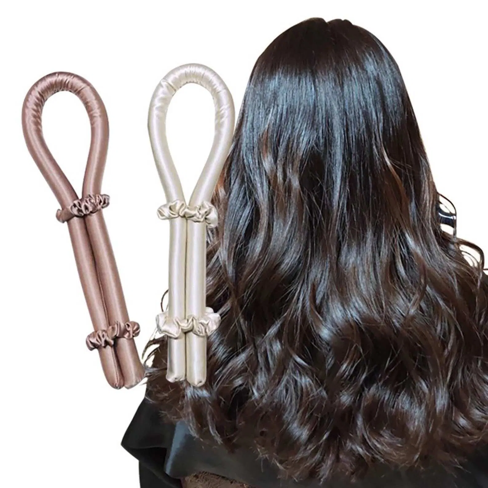 Wholesale 16mm 19mm 22mm Popular Heatless Silk Hair Curler for Female