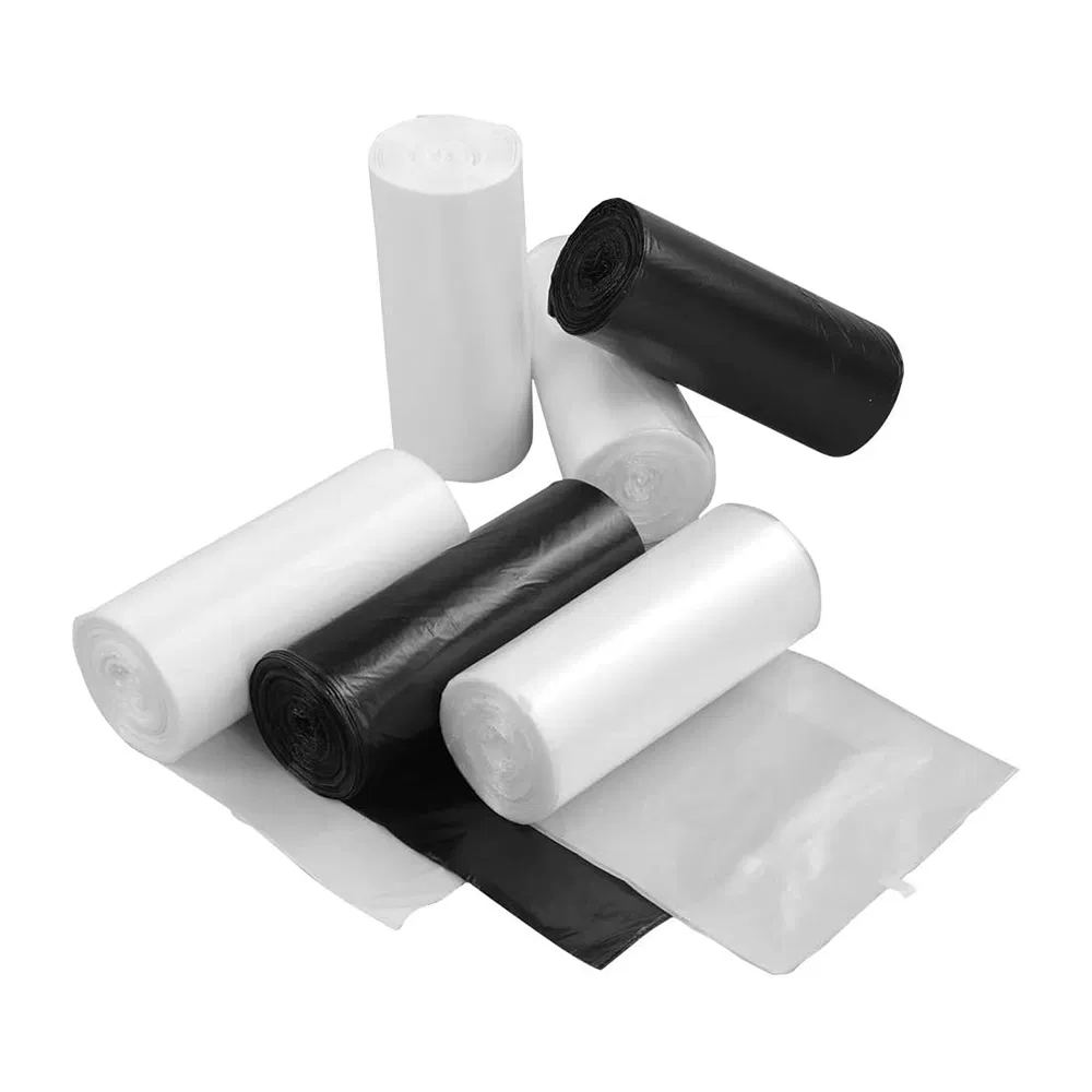 Black HDPE Disposable Plastic Garbage Bag Pet Dog Waste Refuse Sack Bin Liner Bulk Wholesale Packaging