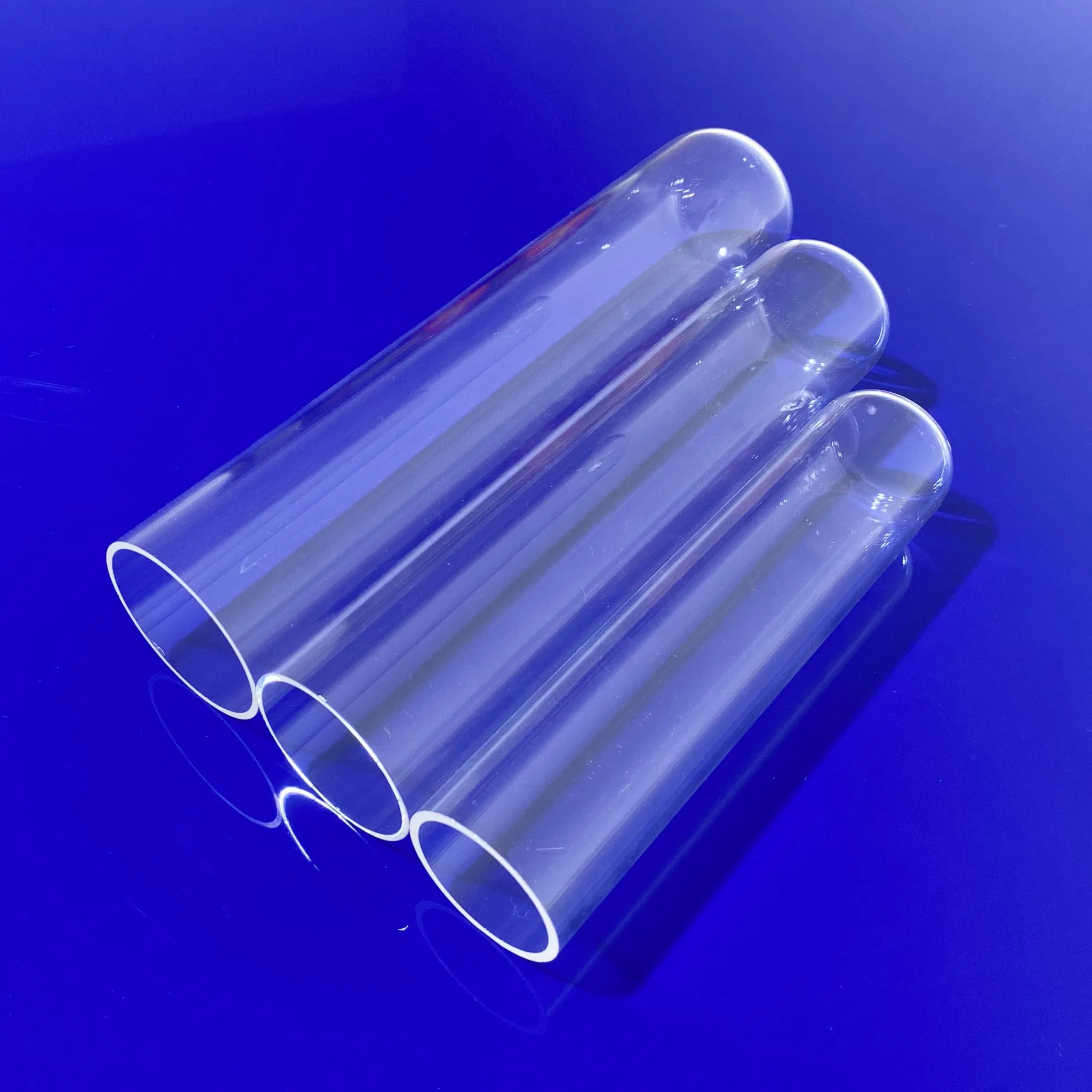 Circular Quartz Test Tube - High-Temperature Annealing Point Quartz Glass Tube