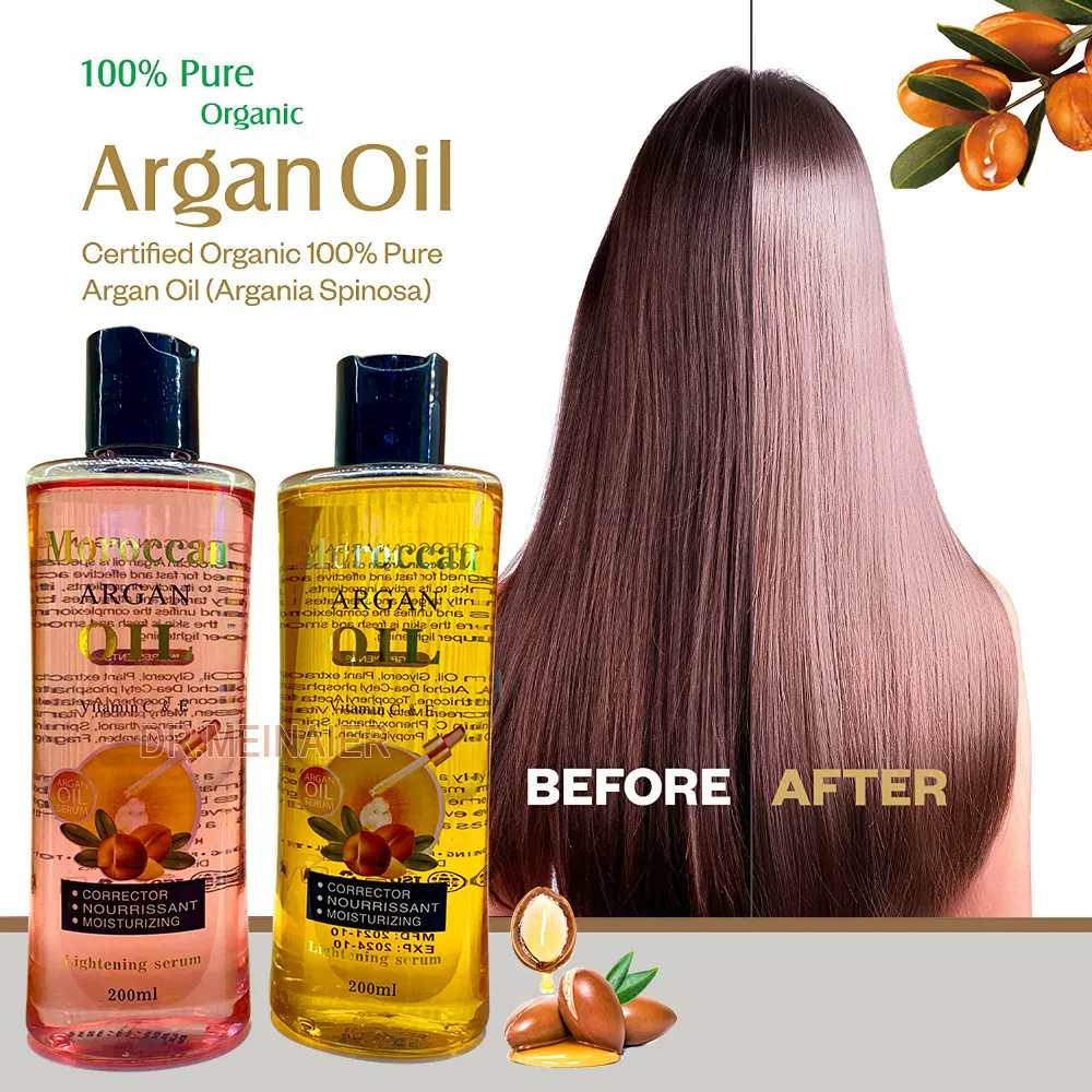 Multifunctional Organic Argan Oil Whitening Skin & Hair Care Essential Massage Oil