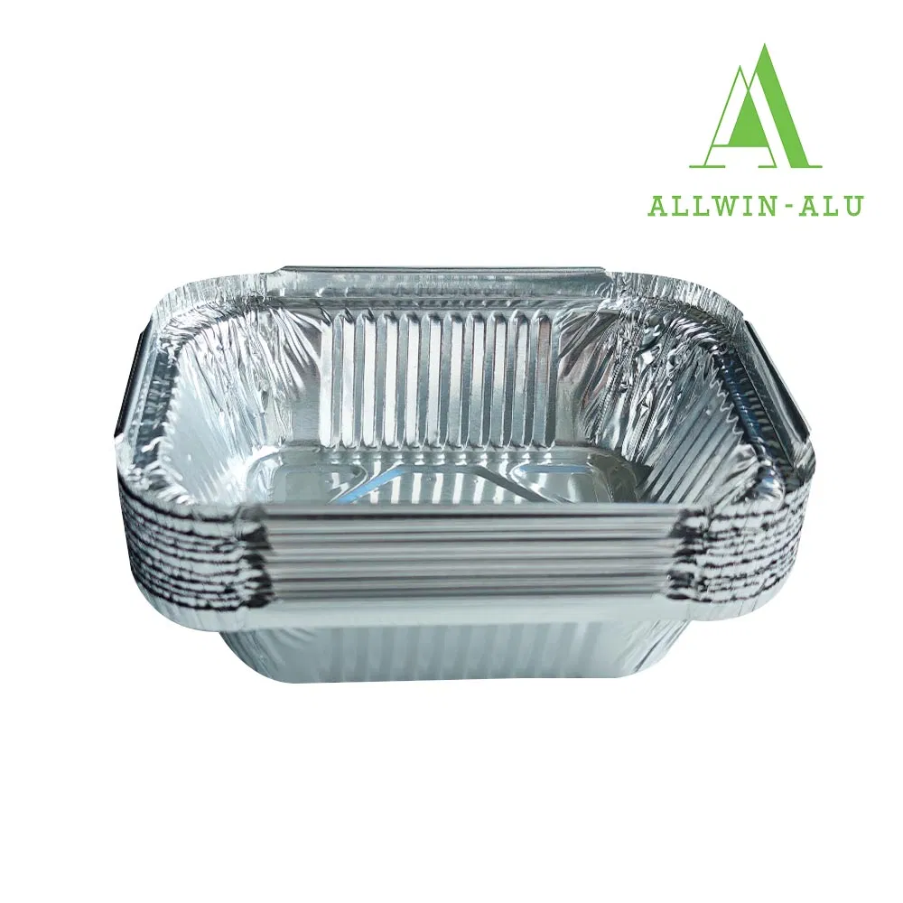 9oz 260ml Disposable Takeout Pan Recyclable Aluminum Foil Food Container with Cover