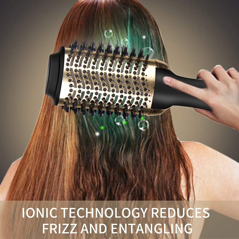 Hot Brush 24K Gold One-Step Hair Dryer and Volumizer Curler Comb