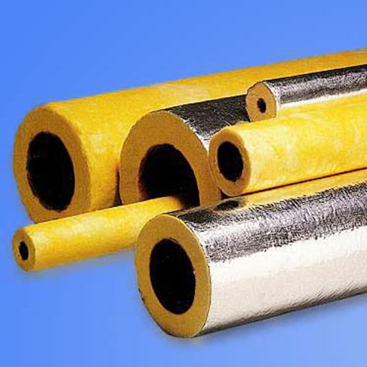 Heat Insulation Materials Type Glass Wool Pipe