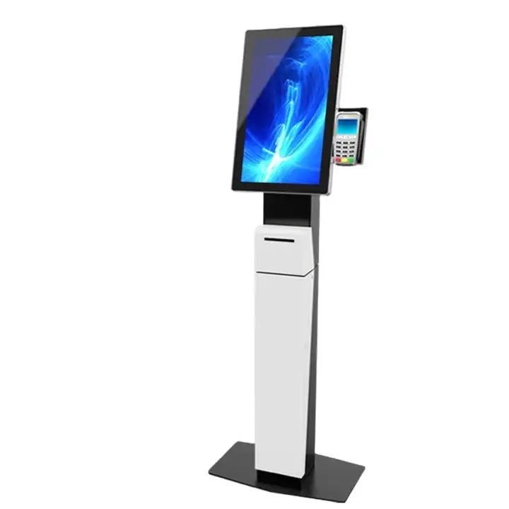 Big Touch Screen Fast Food Restaurant Ordering Machine Self-Service Payment Terminal Kiosk with Thermal Printer and Qr Scanner