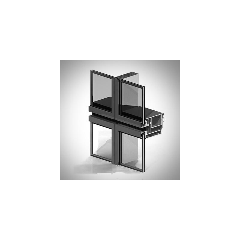 Building Facade System Design Visible/Invisible Frame Exterior Glass Curtain Wall