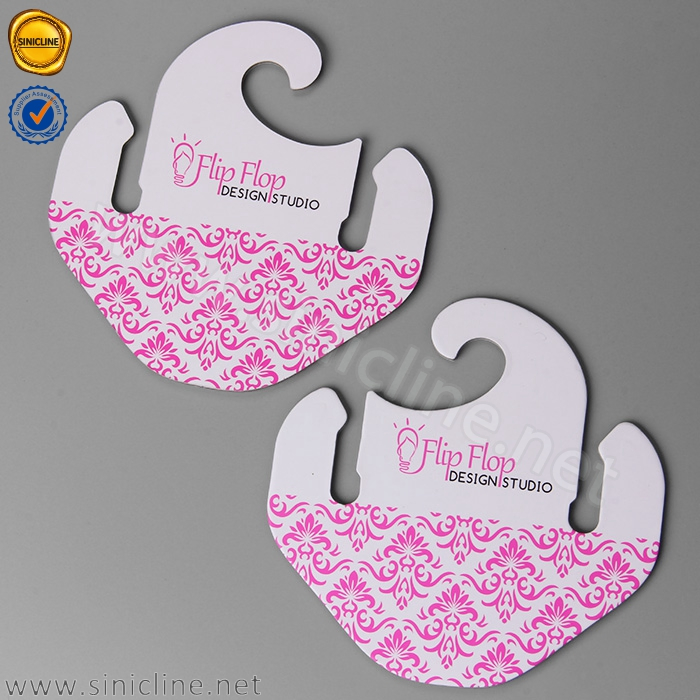 Custom Display Paper Hanger Slippers Hanger for Shoes Sandals