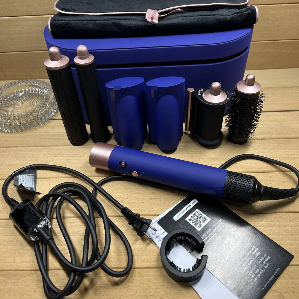 HS05 Hair Curler Blue Classic Full Set of Accessories Complete Airflow Technology Intelligent Temperature Control