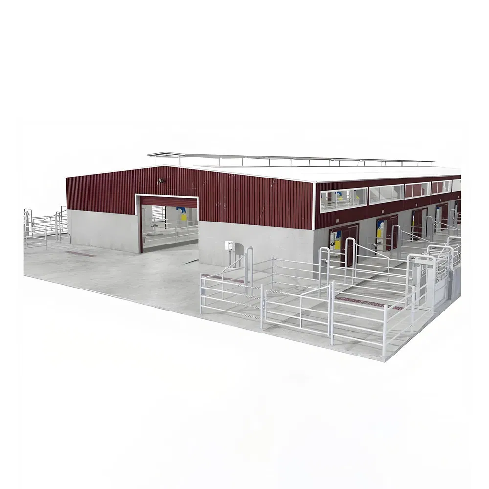 Natural Lighting Deformation Resistance Prefabricated Steel Structure Chicken House