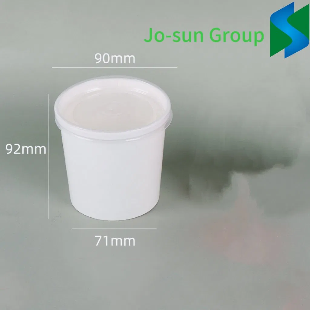 Disposable Thickened Kraft Paper Custom Soup Cup Soup Bucket Takeout Packaging Porridge Bucket and Cup