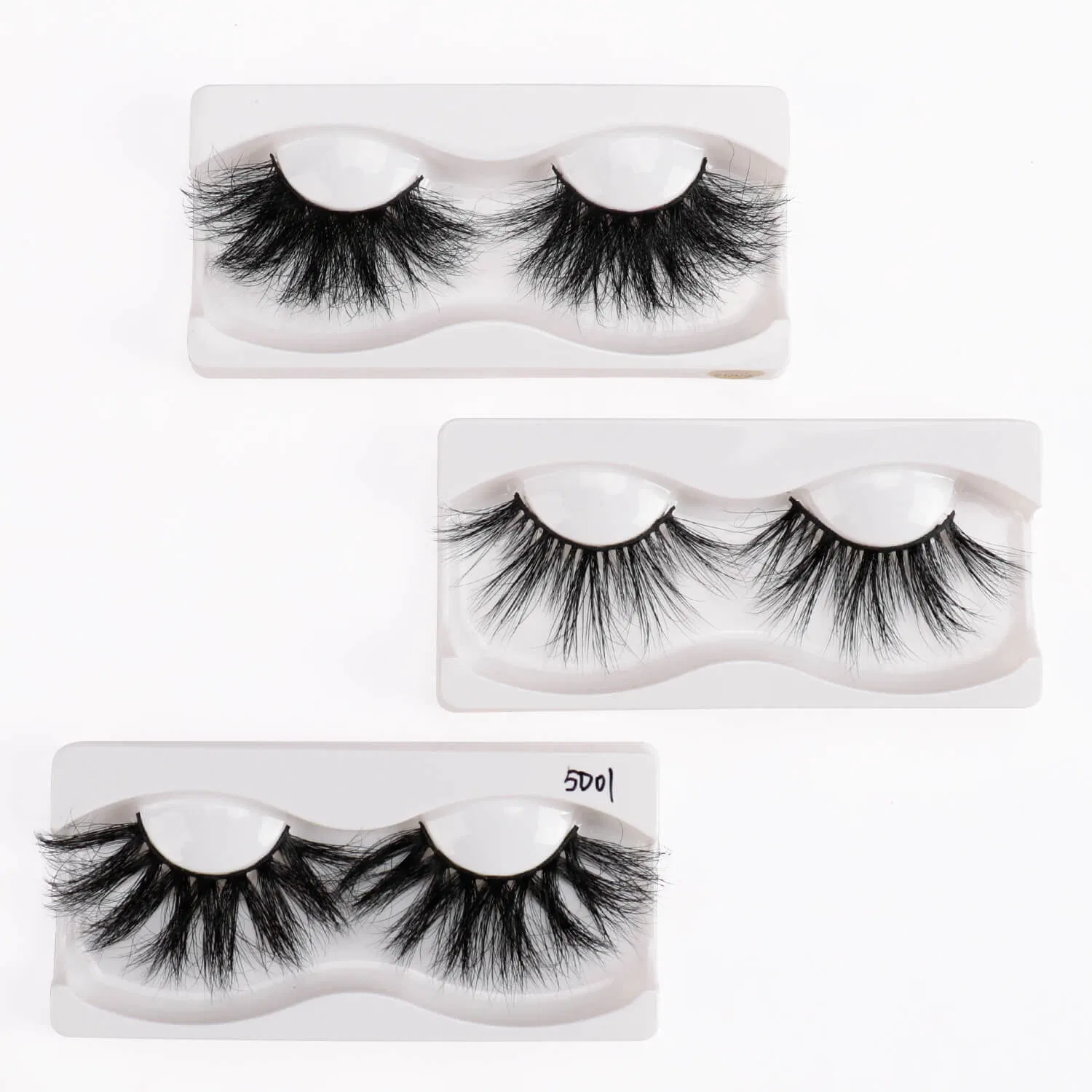 2024 New Arrival Cheap Fluffy D Curl Faux Mink Lightweight False Eyelashes