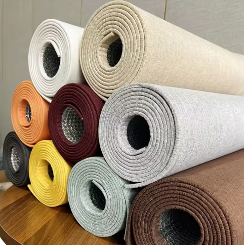 Easy Install Linen Foam Wall Sticker Self-Adhesive Waterproof Commercial Use