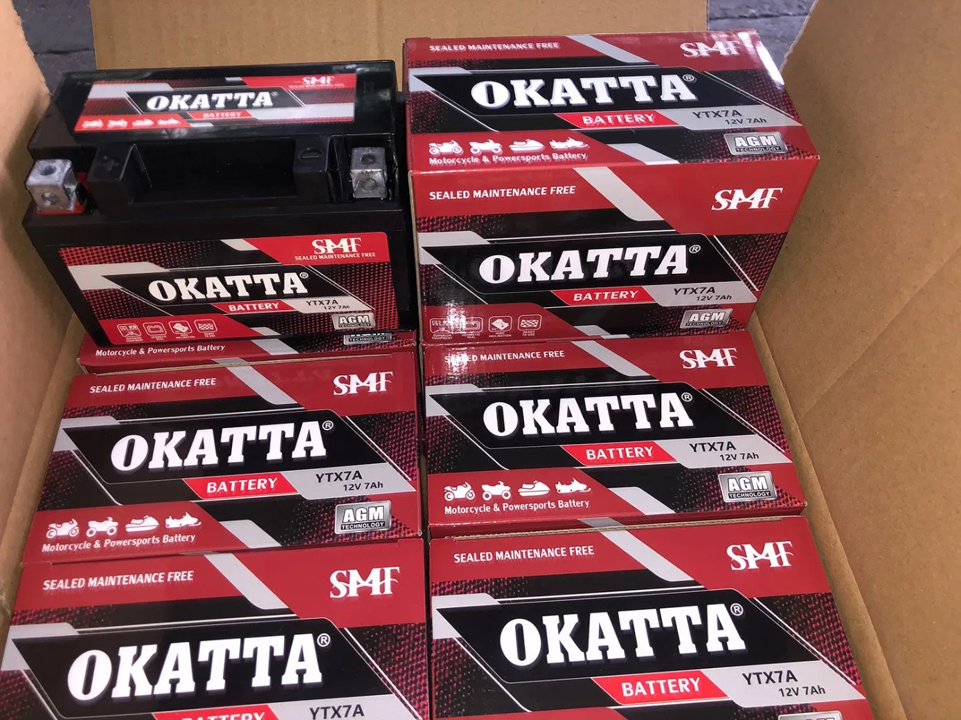 Аккумулятор AGM 12V 7ah YTX7A для мотоцикла