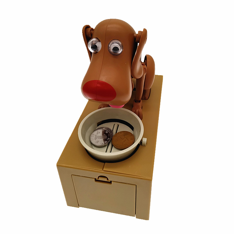 Portable Bank Electric Hungry Dog Money Creative Coin Saving Box Wbb16087